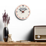 Good Hearts Keep Good Time Acrylic Wall Clock — Front Desk