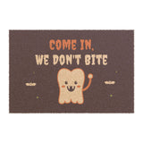 Come In, We Don't Bite Halloween Doormat – Dental Office